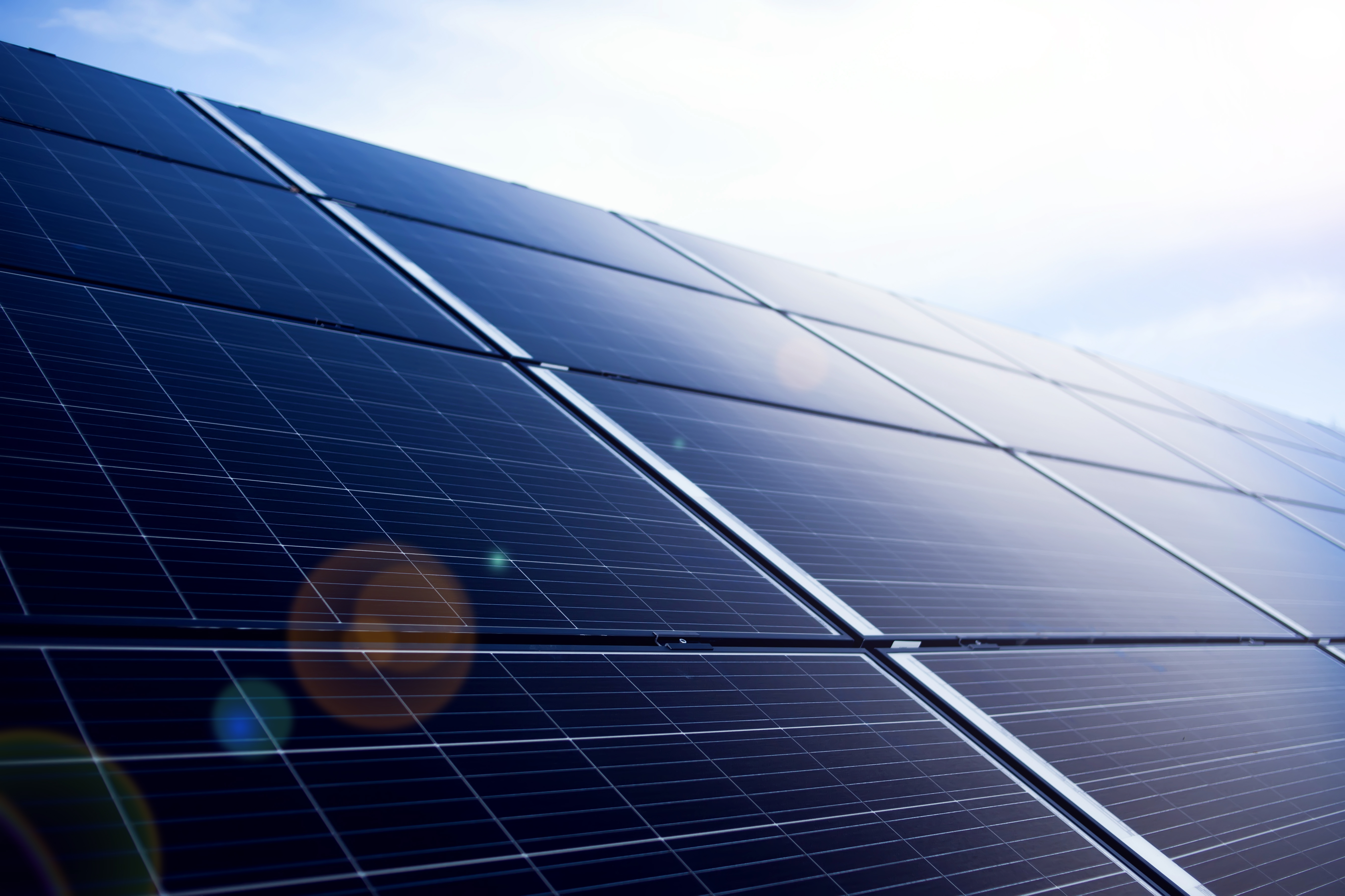 Foto van zonnepanelen