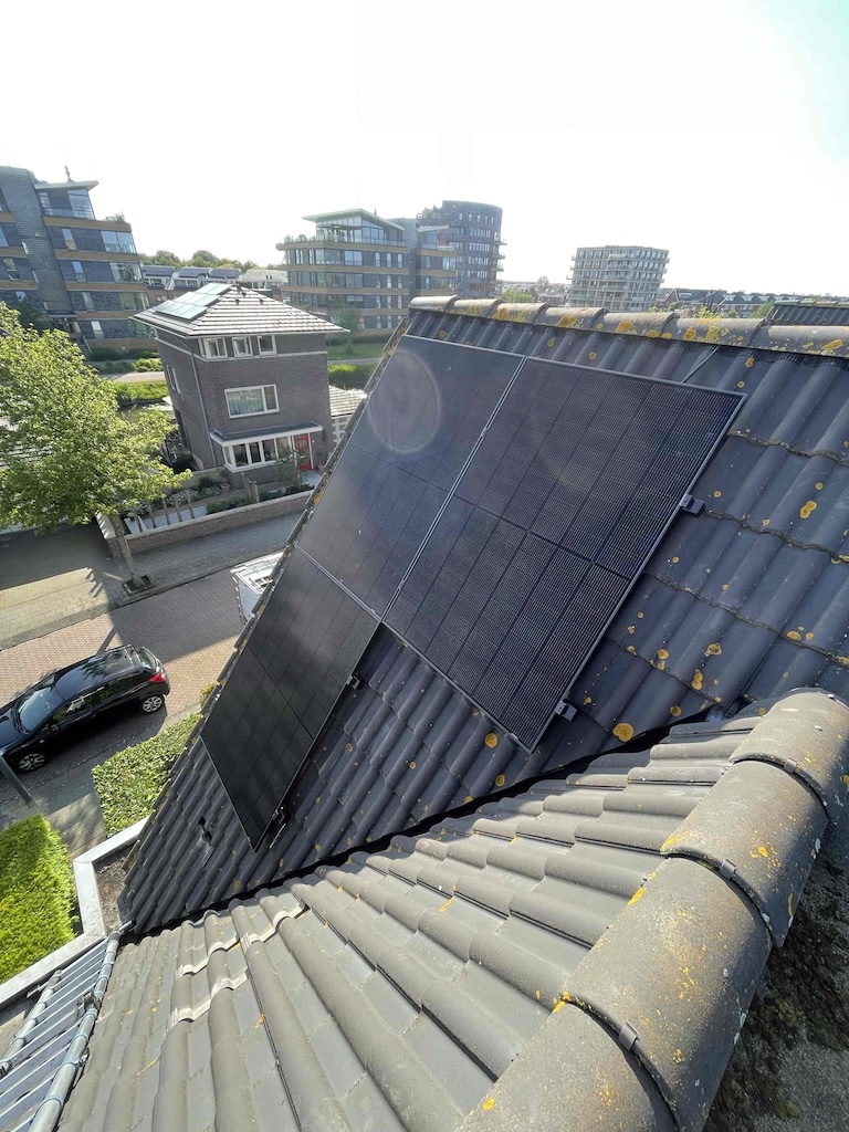 Foto van zonnepanelen