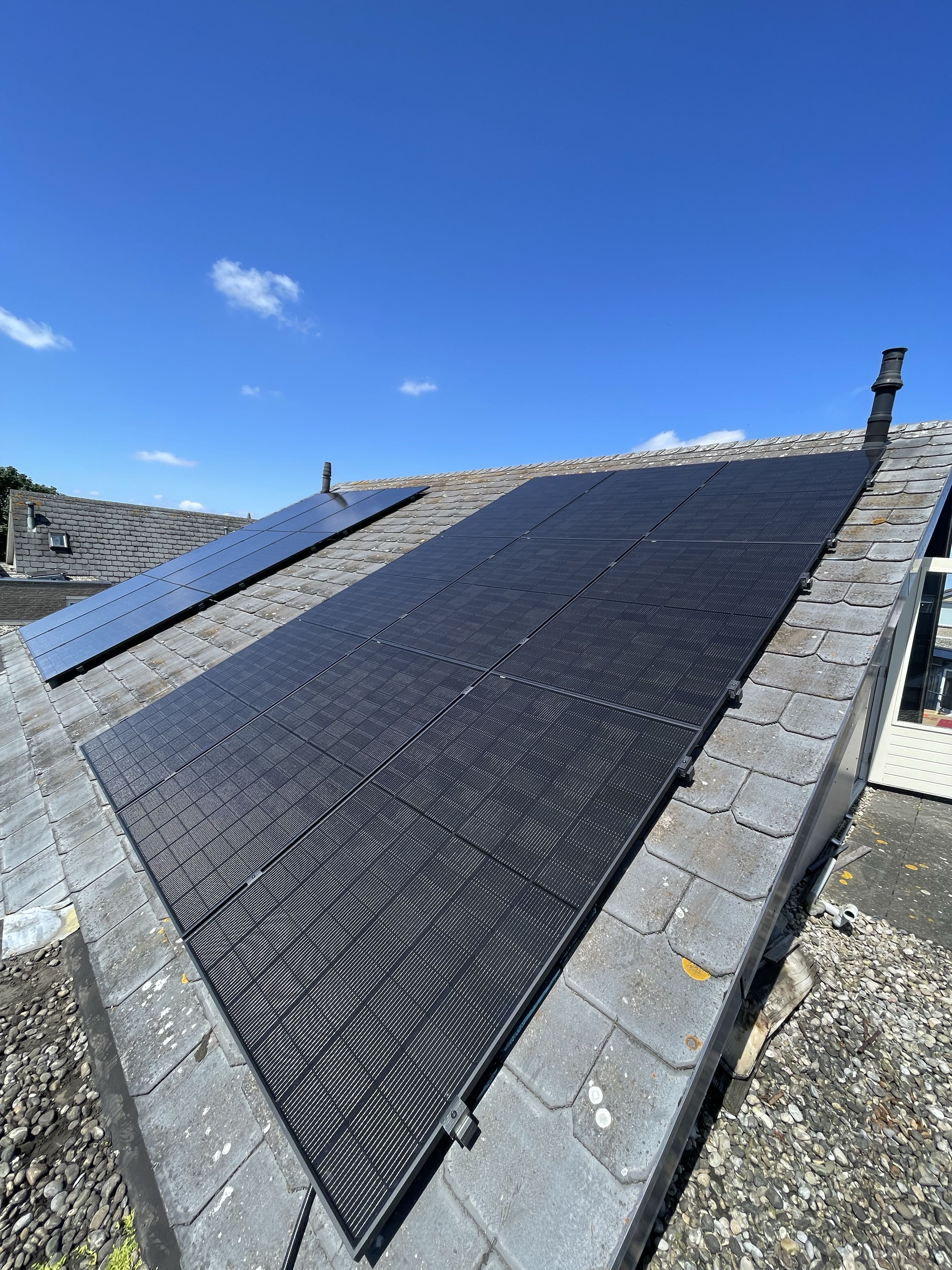 Foto van zonnepanelen